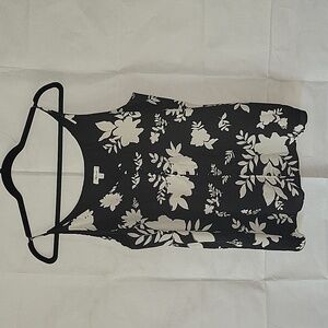 Reitman's Black Floral Tank